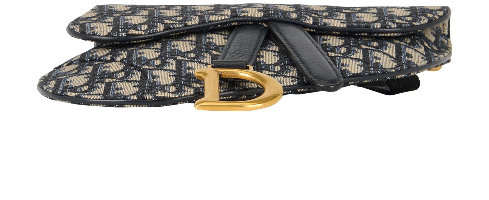 Saddle Belt Bag, &pound;650, Handbags, Blue, Canvas/Leather, Top view